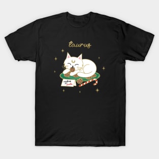 Taurus Holiday Kitty Cat T-Shirt